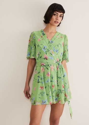 Phase Eight Astoria Floral Playsuit Jumpsuit Green/Multicolor Canada | JTCVEW-421